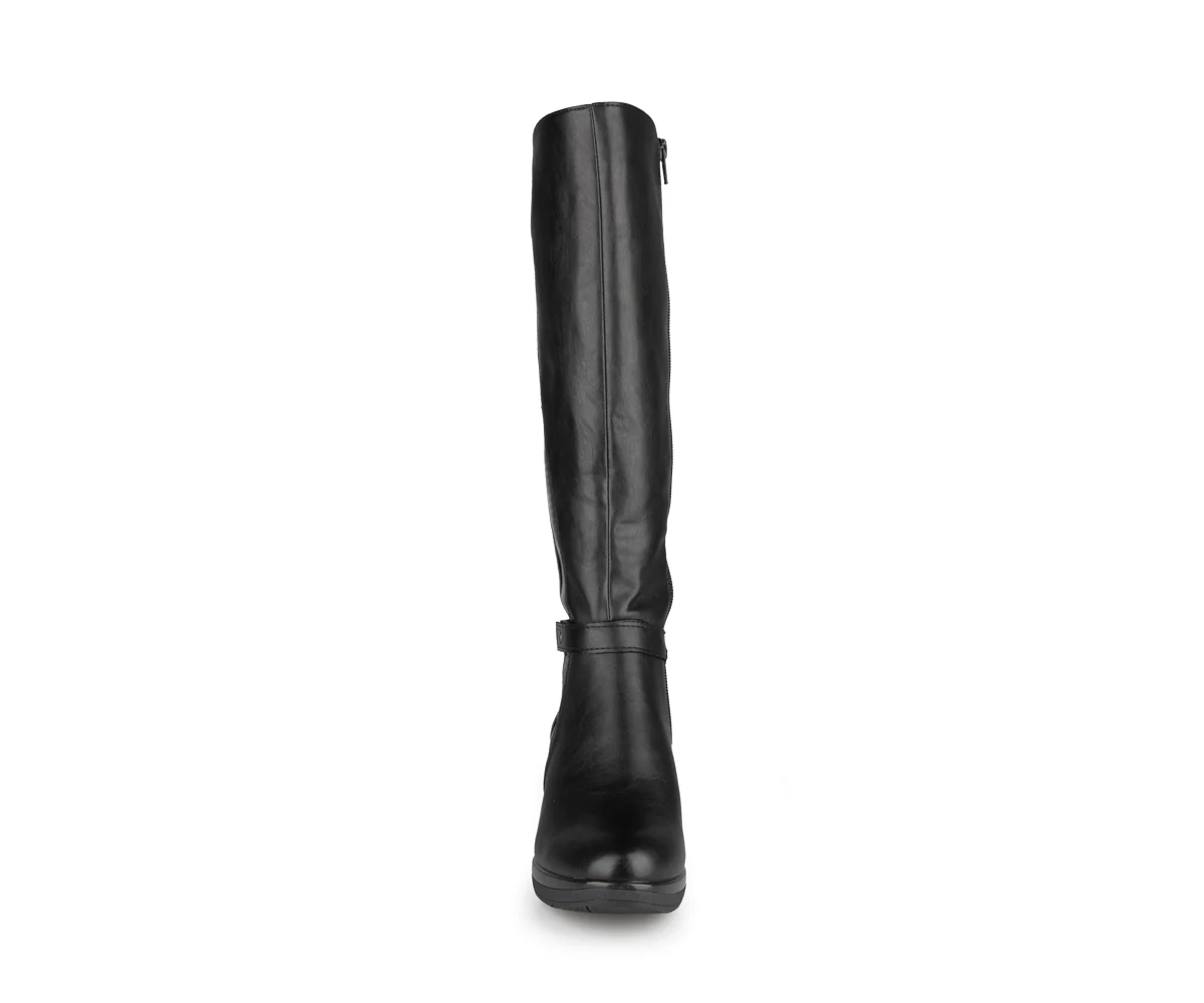 Added - Bottes longues noires Alberto pour femmes - Image 4