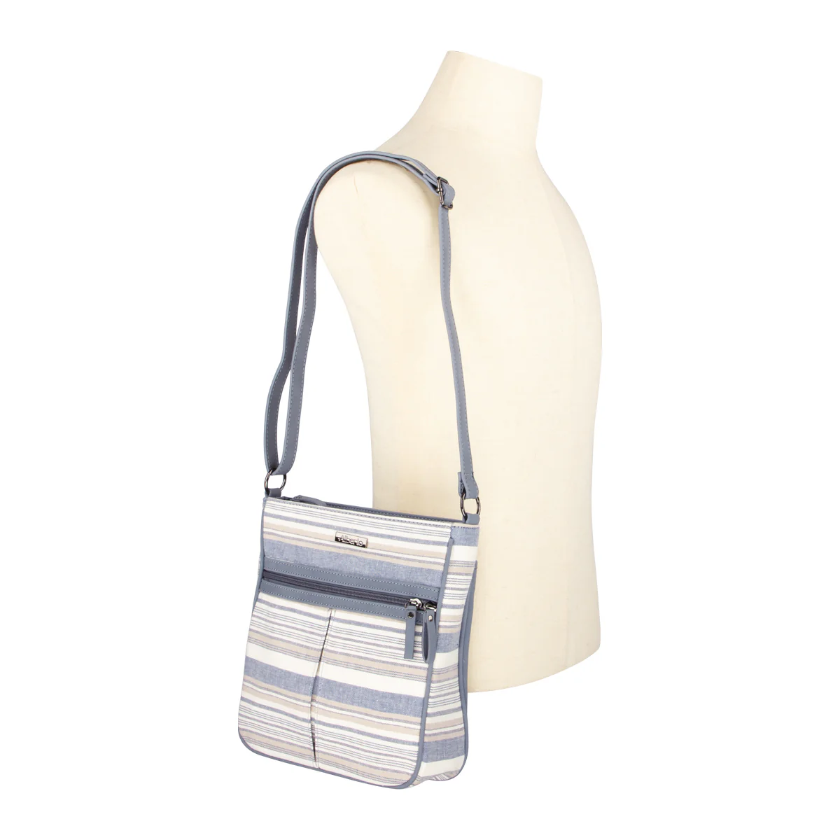 Aralia - Sac à main bleu Alberto pour femmes - Image 4