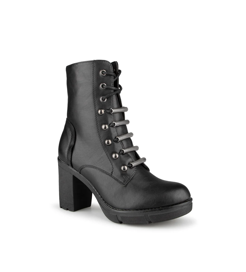 Banana - Bottes noires à talons hauts Alberto pour femmes