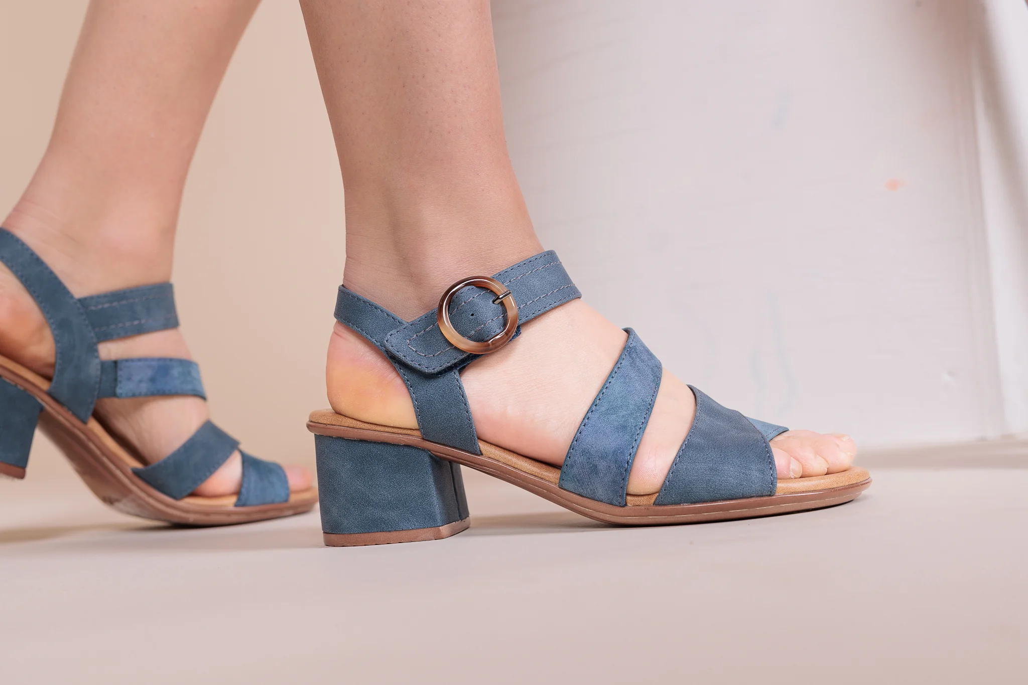 Sandales à talon Alberto pour femmes - BENALLA - Image 3