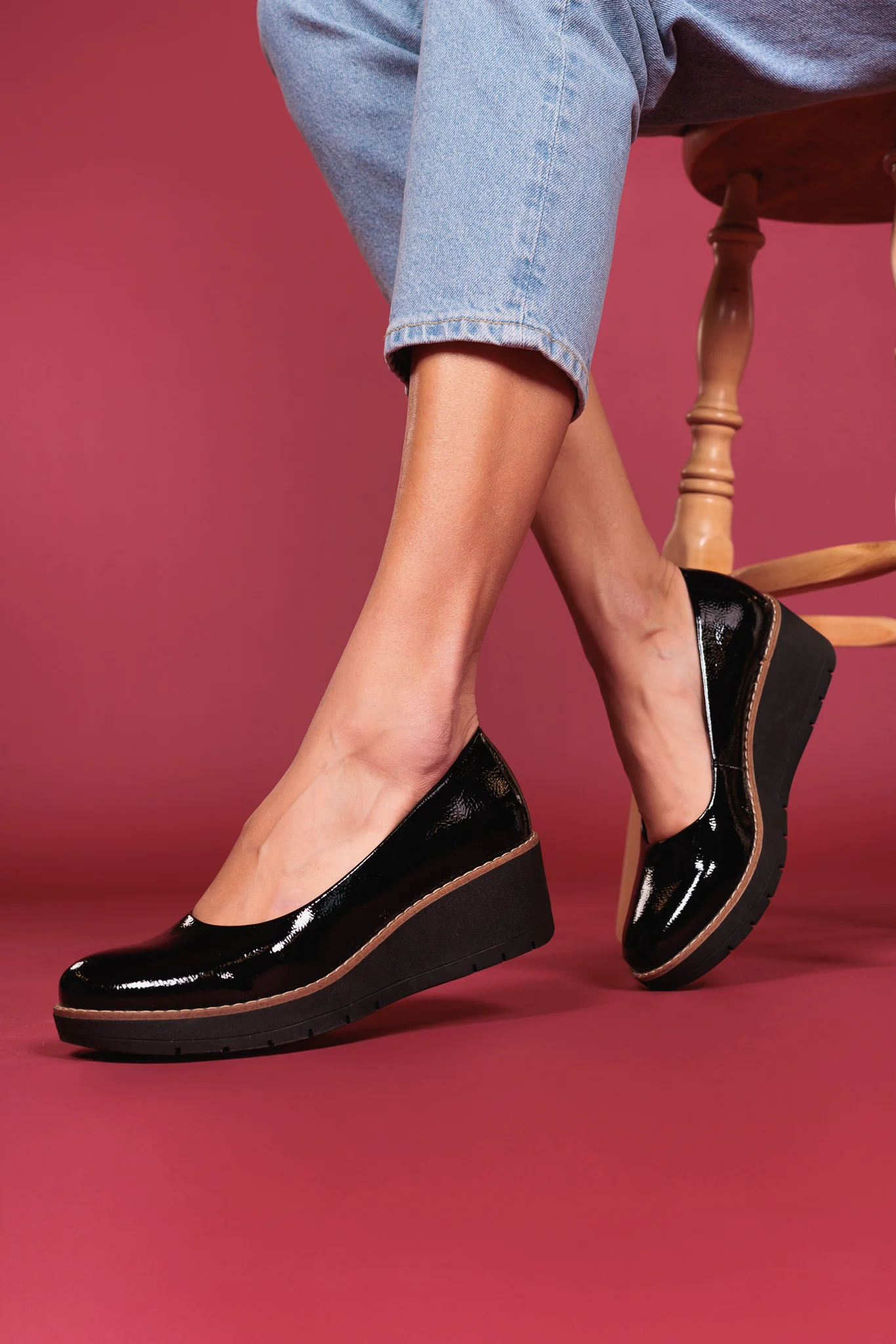 Soulier escarpin noir Alberto pour femmes - BIANCHI - Image 3