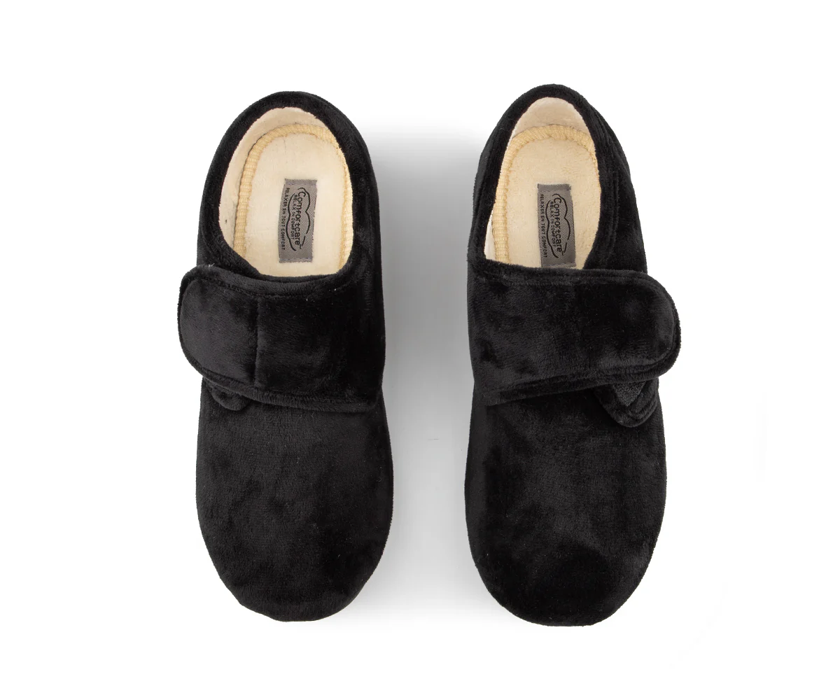 Bravo - Pantoufles noires comfortcare pour hommes - Image 7