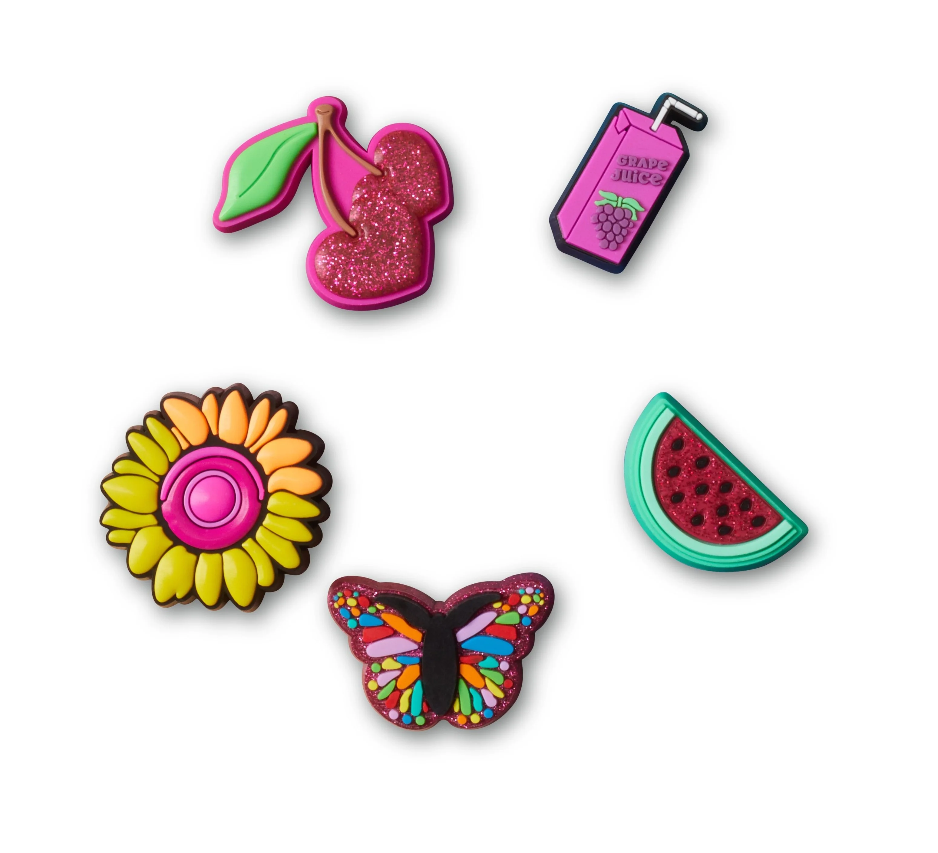 Ensemble de 5 Breloques Jibbitz™ pour Crocs - COLOR POP MIX