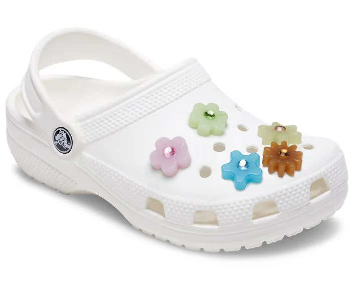 Ensemble de 5 Breloques Jibbitz™ pour Crocs - ENLIGHTEN FLOWER - Image 2