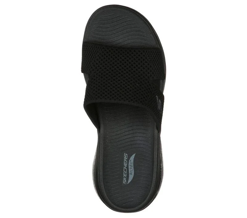 Go walk arch fit - Sandales noires confortables Skechers pour femmes - Image 3