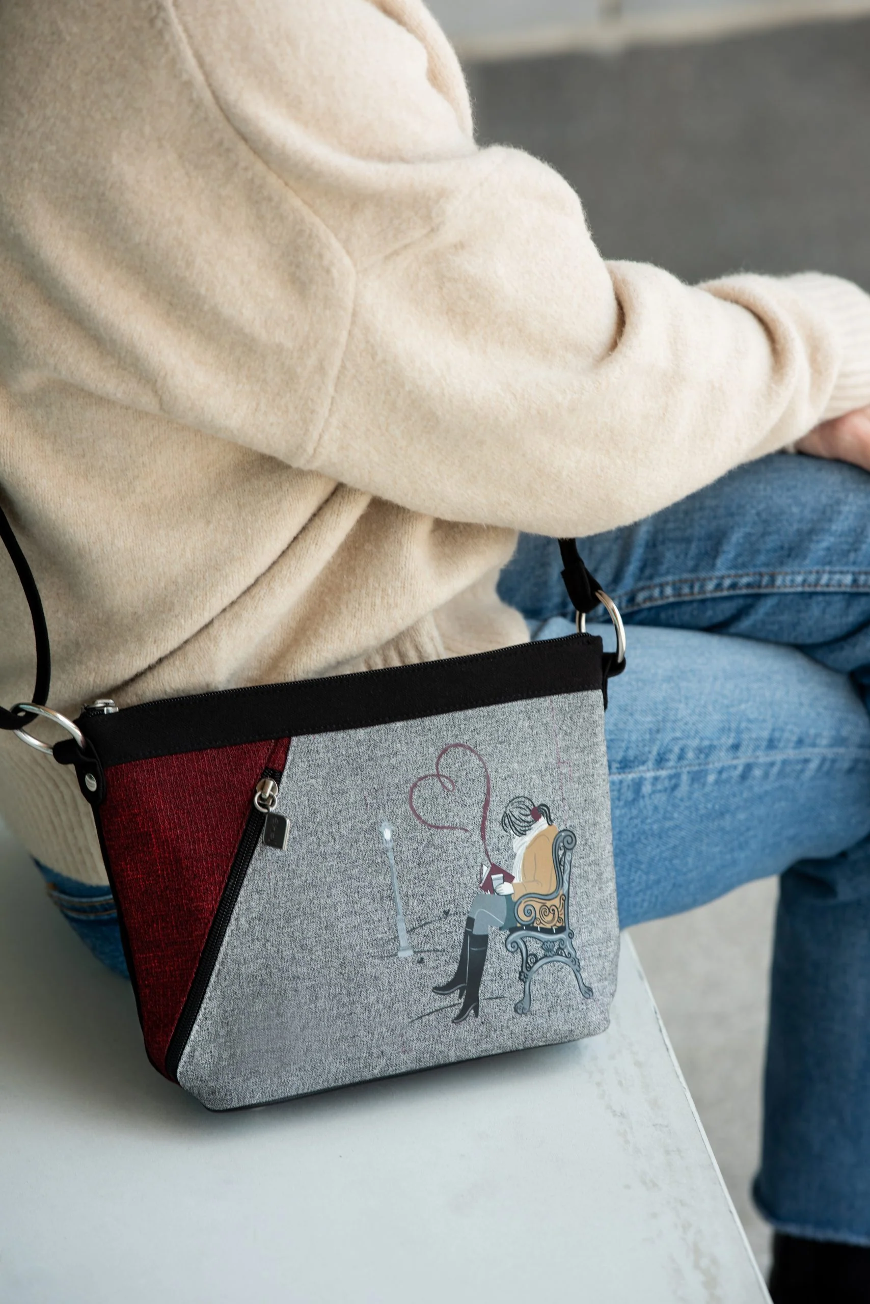 Sac à bandoulière Jak's pour femmes - JAK HIBISCUS - Image 2