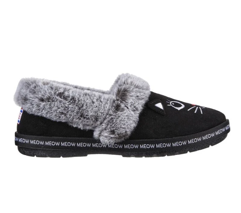 Bobs too cozy - Pantoufles visage de chat Skechers pour femmes