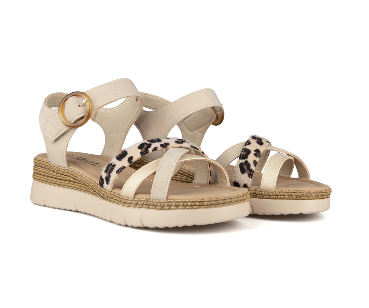 Sandales à fermeture velcro Alberto pour femmes - NEDITH - Image 6
