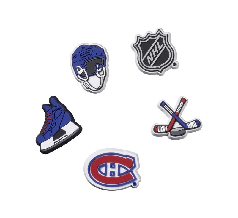 Ensemble de 5 Breloques Jibbitz™ pour Crocs - NHL MONTREAL CANADIENS