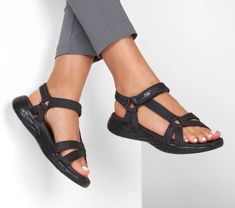 On the go 600 - Sandales sportive noires Skechers pour femmes - Image 5