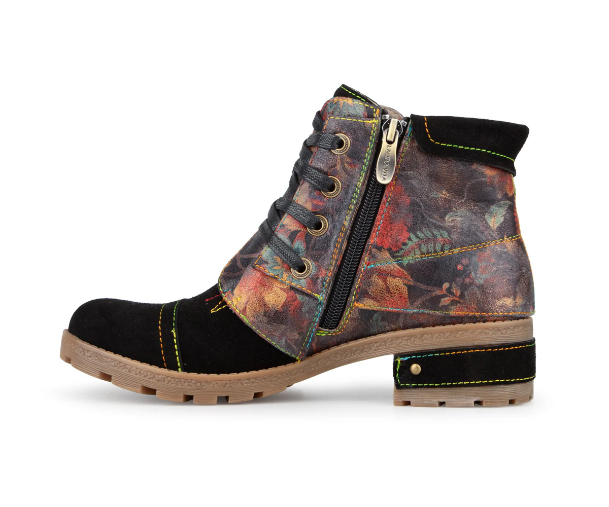 Bottillons en cuir imprimé Laura Vita pour femmes - PIONERO - Image 3
