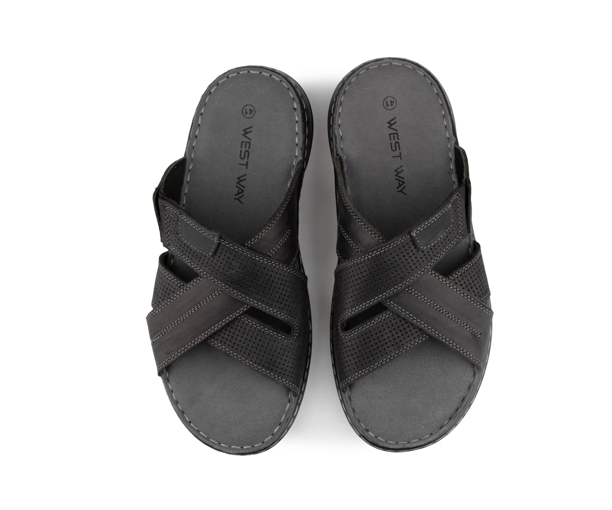 Sandales en cuir West Way pour hommes - PO - Image 14