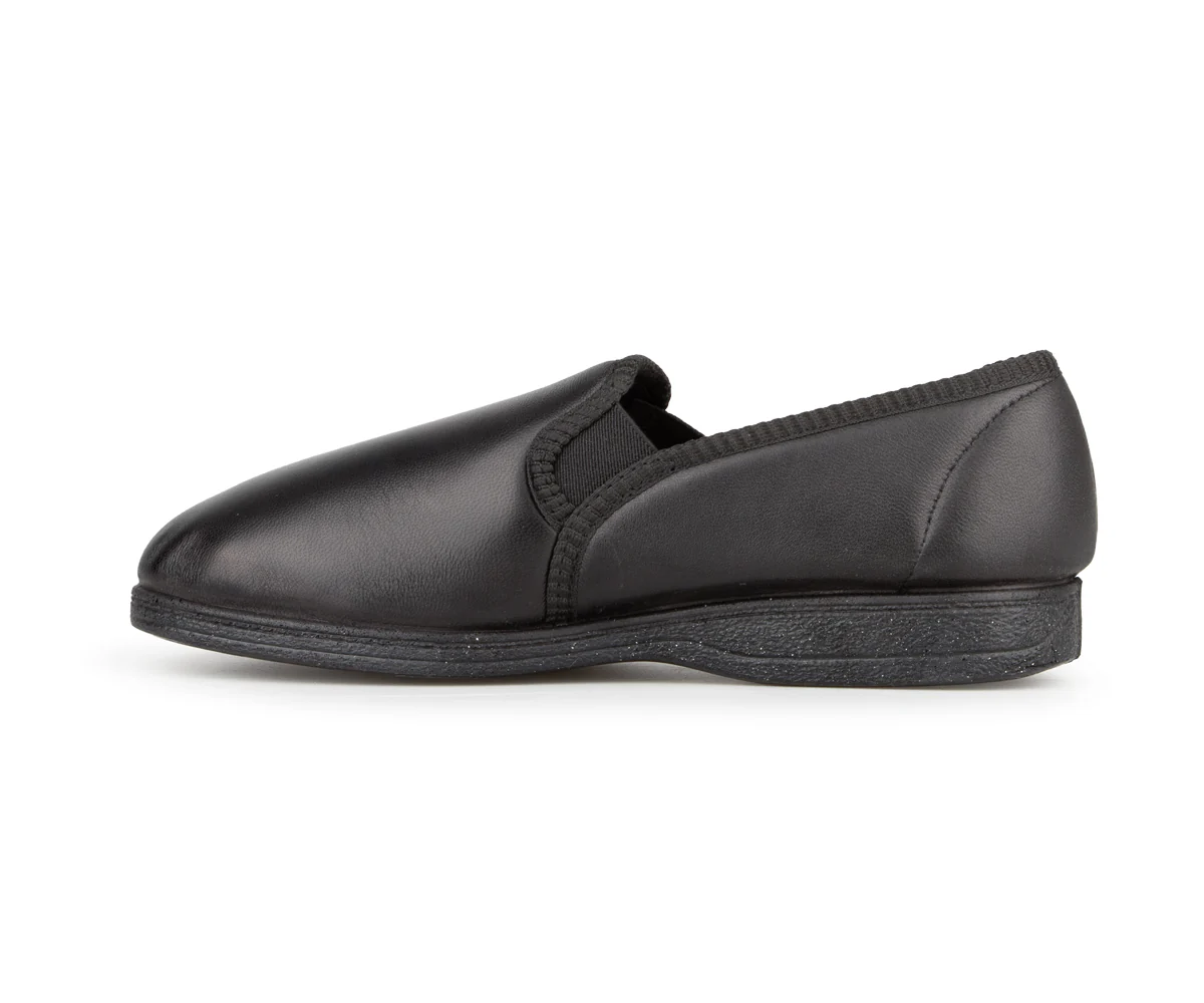 Pantoufles ComfortCare en cuir pour hommes - REALITY - Image 3