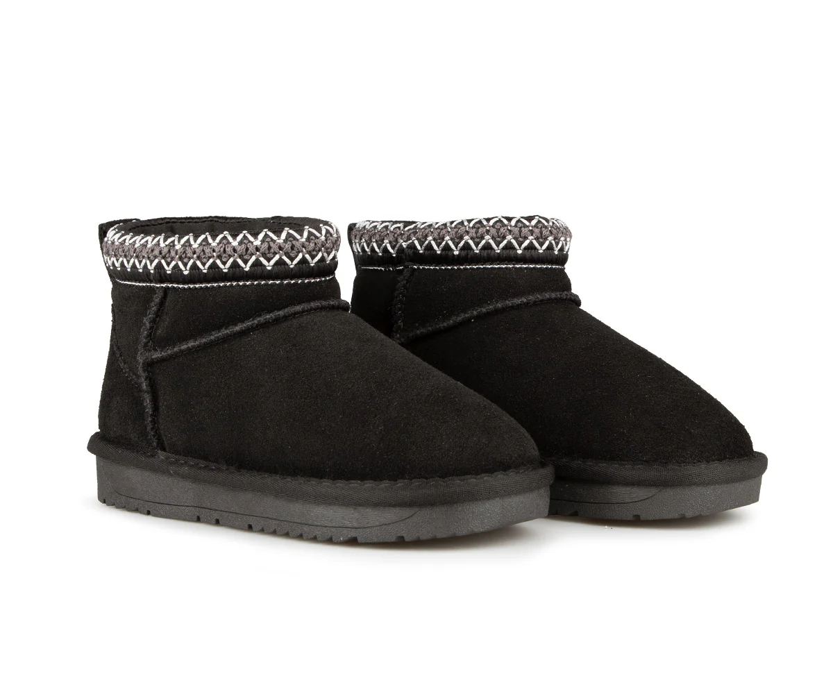 Bottes de neige basses en suède Alberto pour filles - SQUAD - Image 7