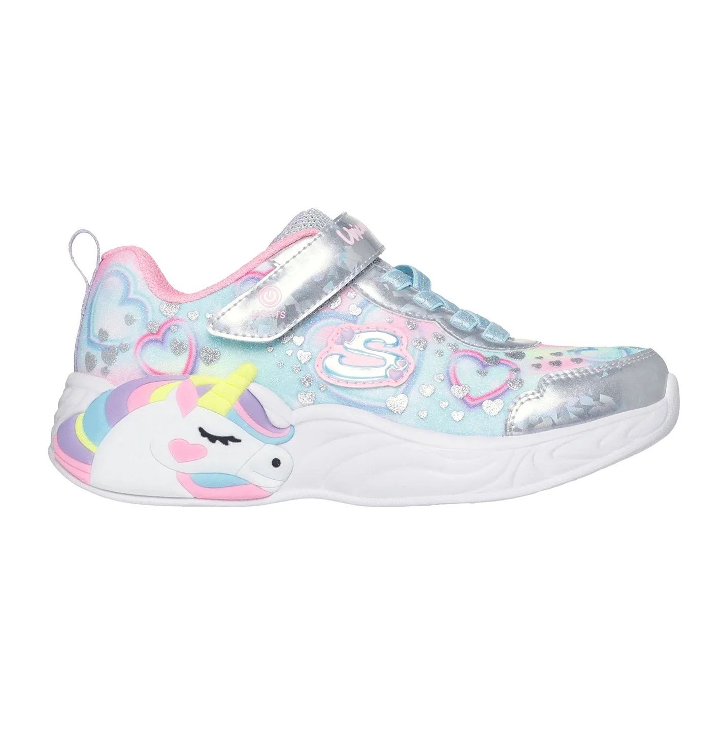 Souliers Skechers lumineux pour filles - UNICORN DREAM