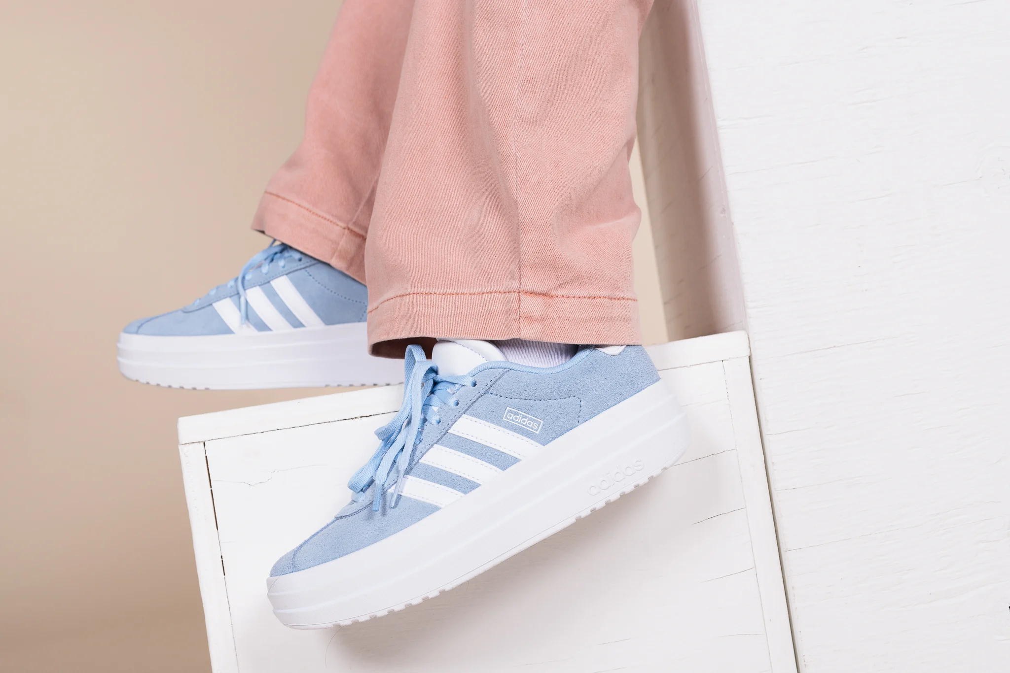 Souliers plateforme Adidas pour junior filles - VL COURT BOLD - Image 3