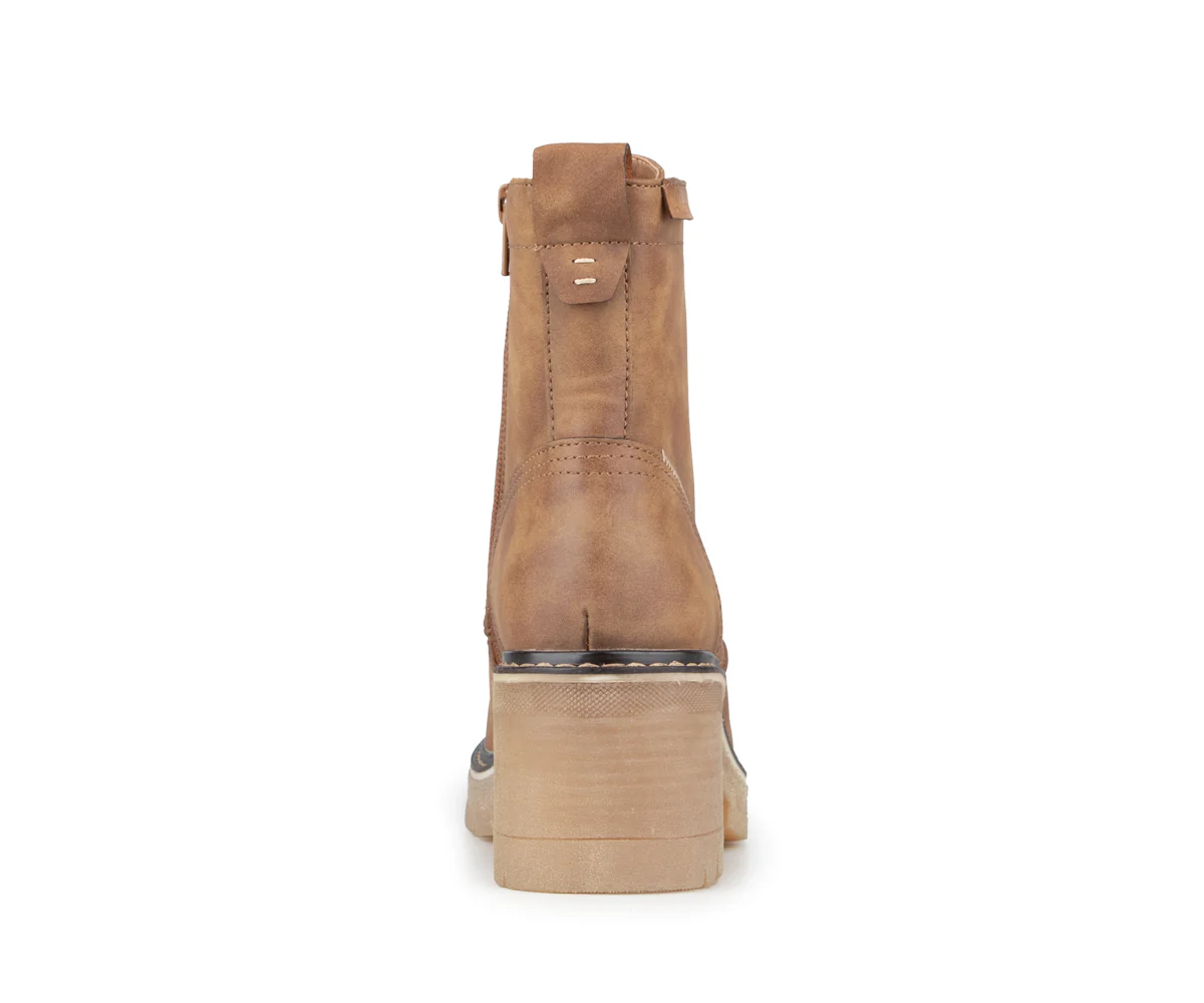 Bottillons à talon bloc Alberto pour femmes - WOIXIE - Image 4